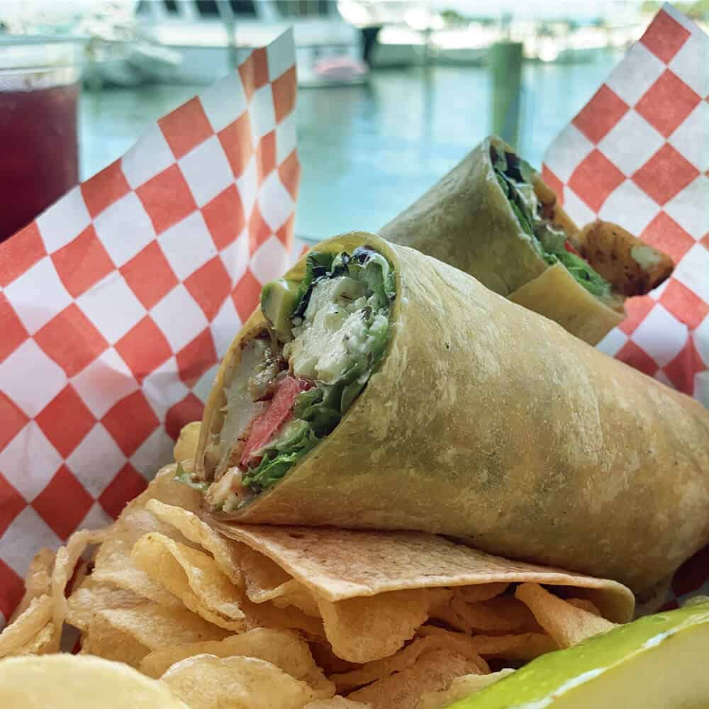 Olde Bay Cafe Scallop Wrap